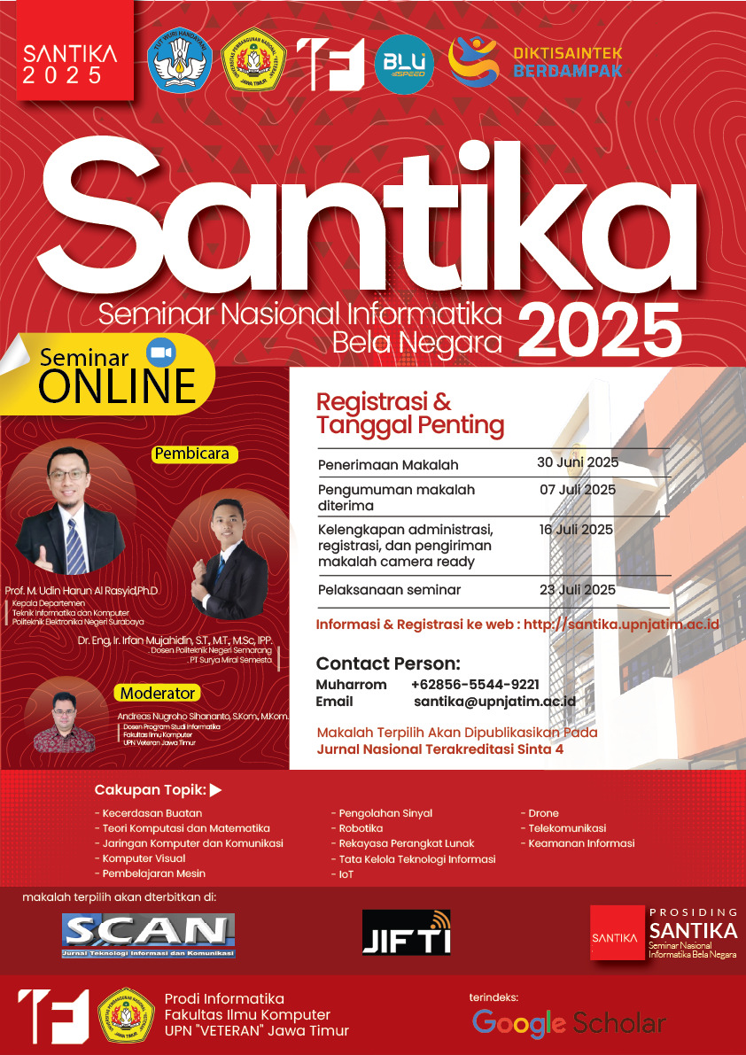 					View Vol. 5 No. 1 (2025): Santika 2025 - In Progress
				